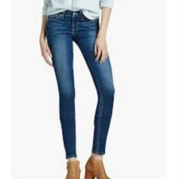 Lucky Brand Jeans * Leyla Skinny Stretch Denim Medium Wash sz 8/29 Ankle - Picture 1 of 6